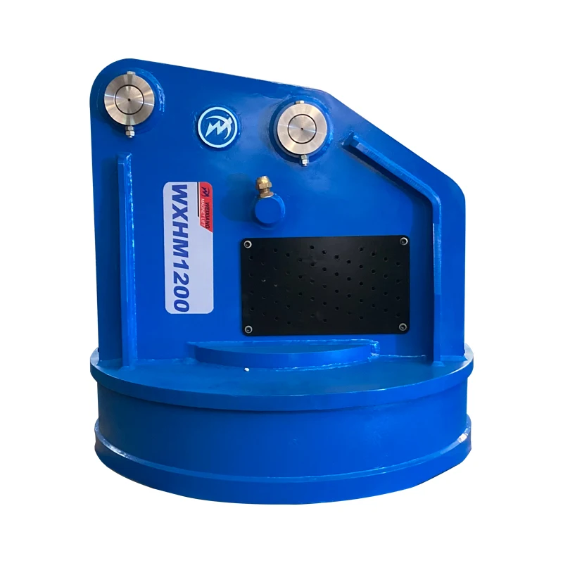 WEIXIANG Magnet For Excavator Steel Plate Handling Equipment 1 Ton Metal Scrap Electromagnetic Lifter Used On