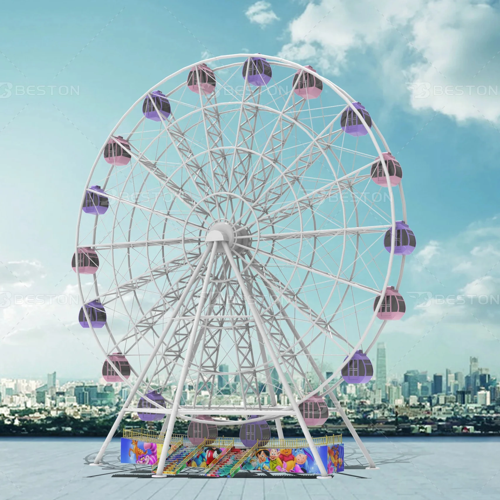 City Landmark Big Wheel Amusement Park Rides Ferris Wheel For Sale 30m Ferris Wheel