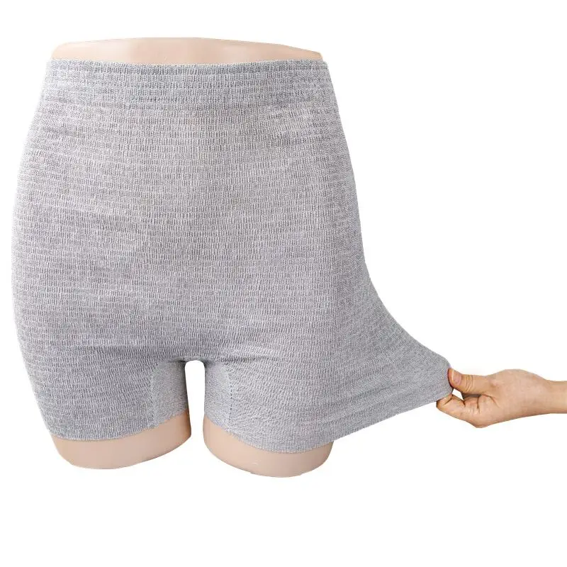 OEM Brand women disposable underwear postpartum maternity panties grey color sanitary panty 3XL