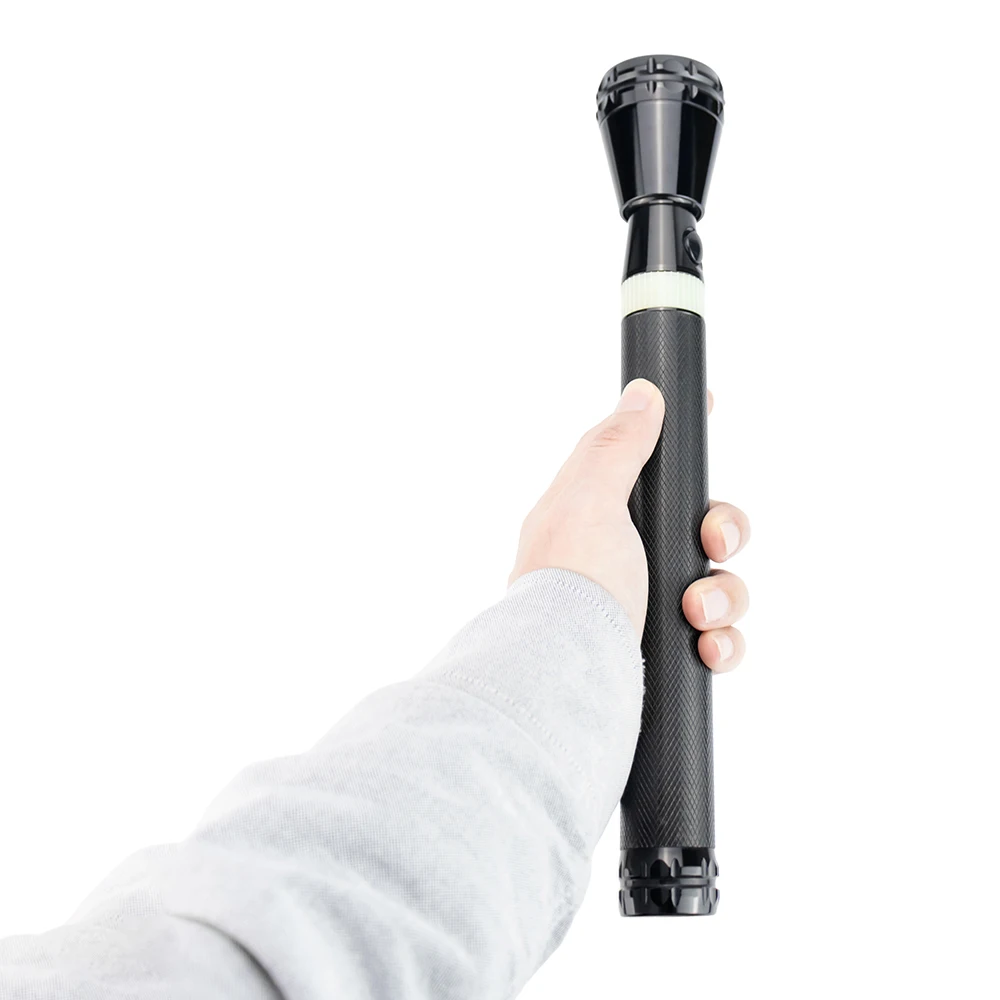 long size aluminum powerful led flashlight without battery 3watt led torch light