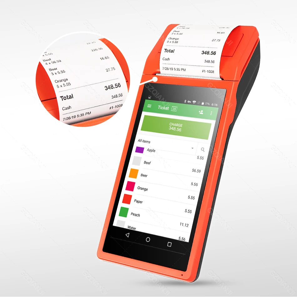 outdoors online mobile handheld tablet portable  pos systems