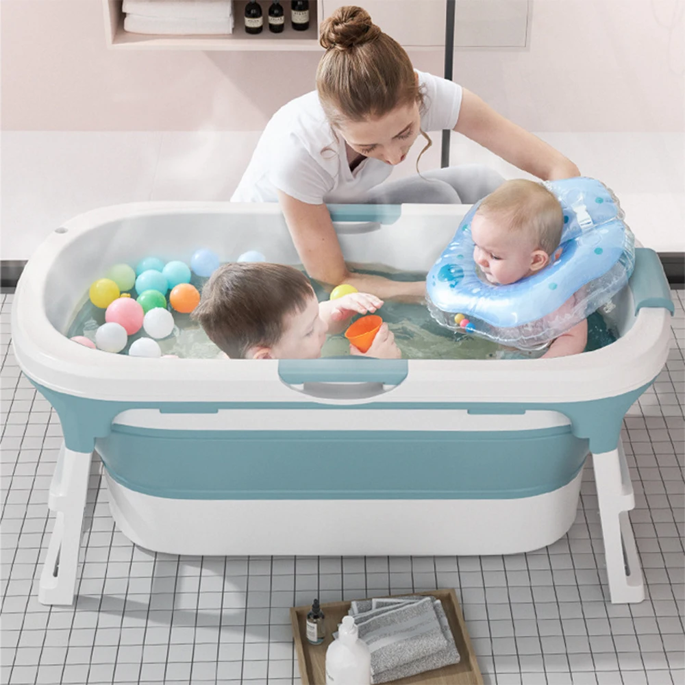 Adult Folding Household Bath Tub Small Family Baby Bathtub