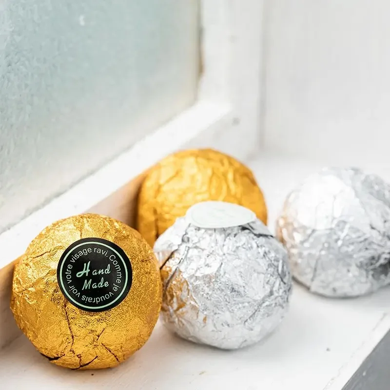 8*8cm 1100 1060 1050 Color Tin Foil Chocolate Packaging Golden Aluminum Foil Paper Aluminum Foil Sesame Balls