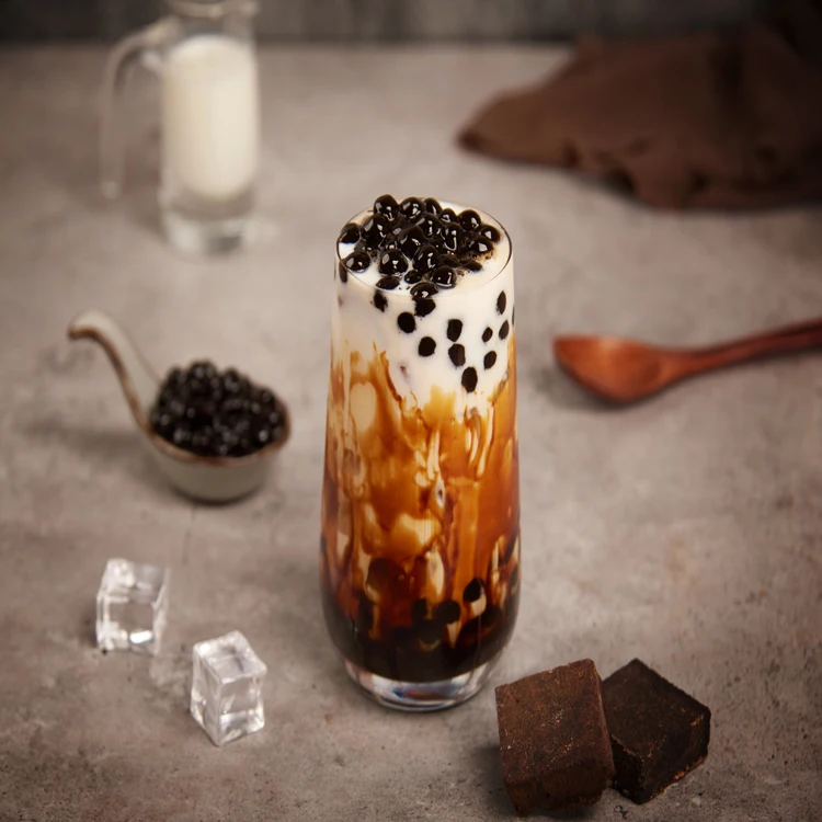 
Bubble Tea Manufacturer Black Boba Pearls Instant Tapioca Balls Ingredients 