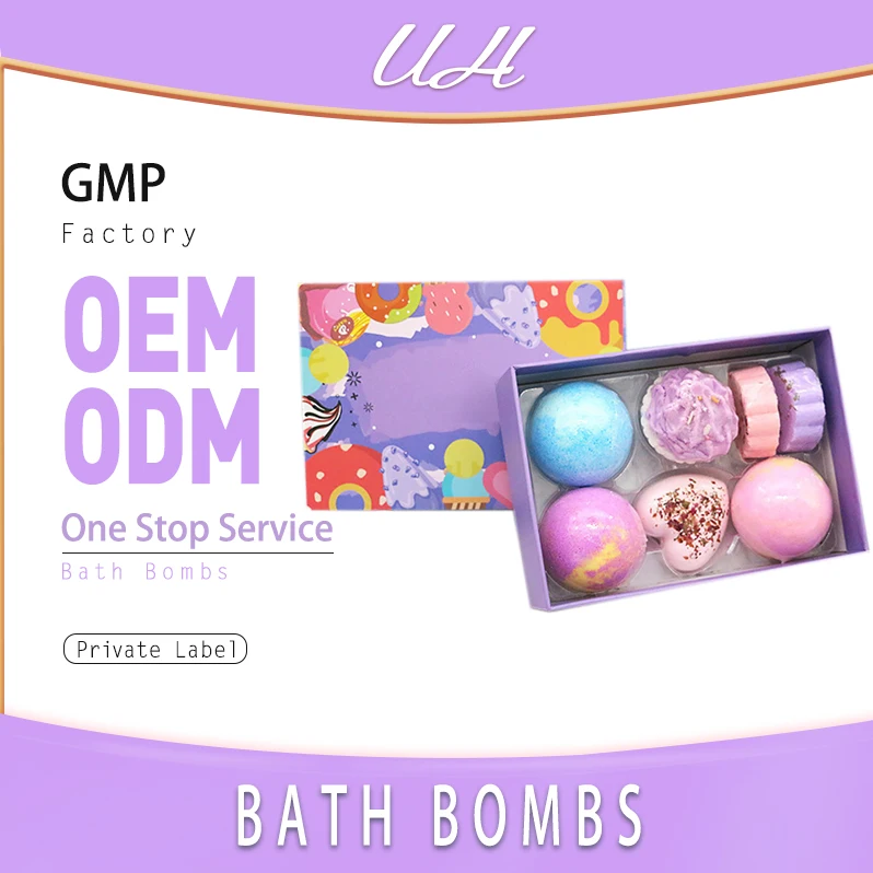 Bath Bombs Gift Set Wonderful Fizz Effect Bath Gift For Valentine Day Christmas Organic Bubble Bath Bomb