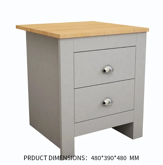 Dropshiping Modern Mdf Wooden Luxury Black Nightstand Table for Bedroom Furniture