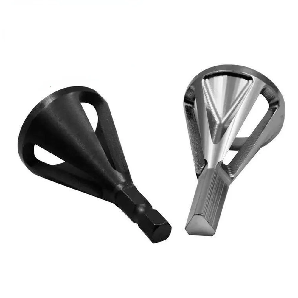 1PC Triangular / Hex handle Deburring External Chamfer Tool Stainless Steel Remove Burr Drill Bit Tools for Metal Drilling Tool