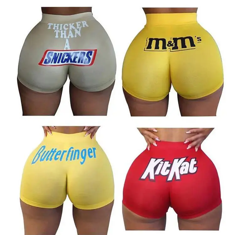  Wholesale high quality gym shorts women custom waisted womens Sexy