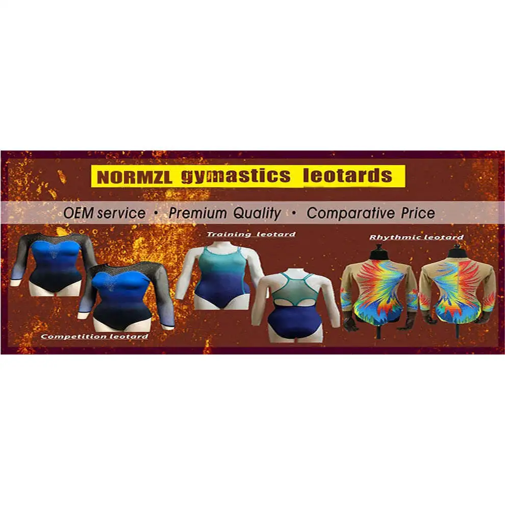 shiny rhythmic girl stage dance costumes ballet gymnastics competition leotards clothes Performance Wear Training Dancewear