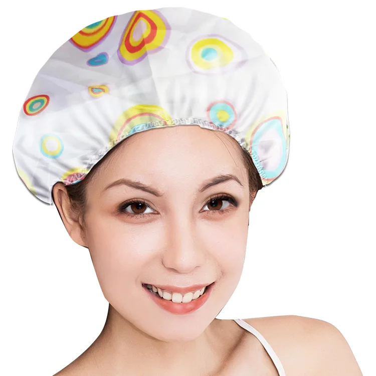
best selling product amazon top seller 2021 Customized satin durable shower cap custom hair cap 