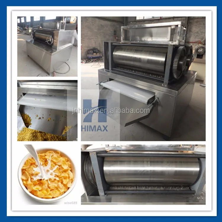 Efficient Stainless Steel Corn flakes breakfast cereal machine cornflakes making machine corn flakes extruder
