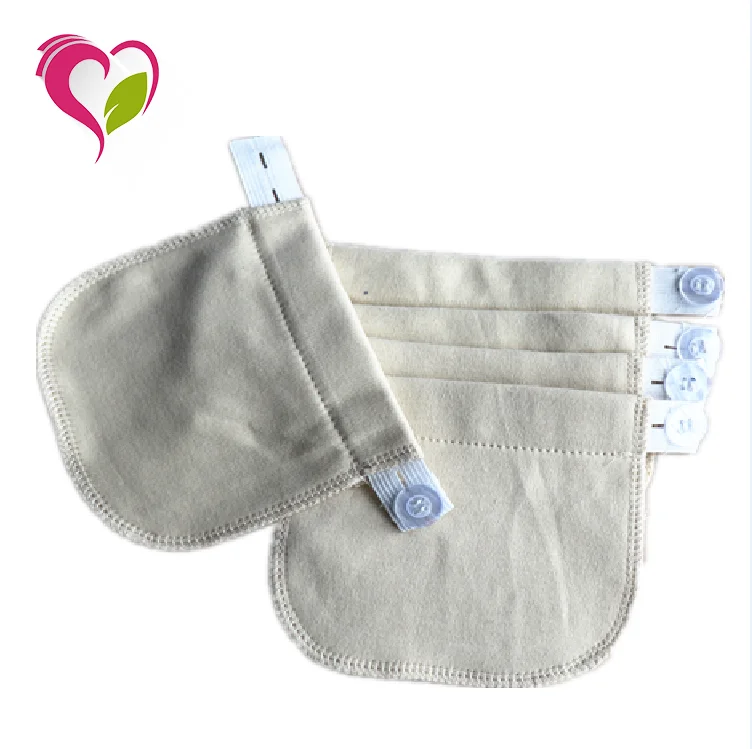 Waistband Extender Hot Sale 100% Cotton Washable Adjustable Elastic Pregnancy Waistband Extender