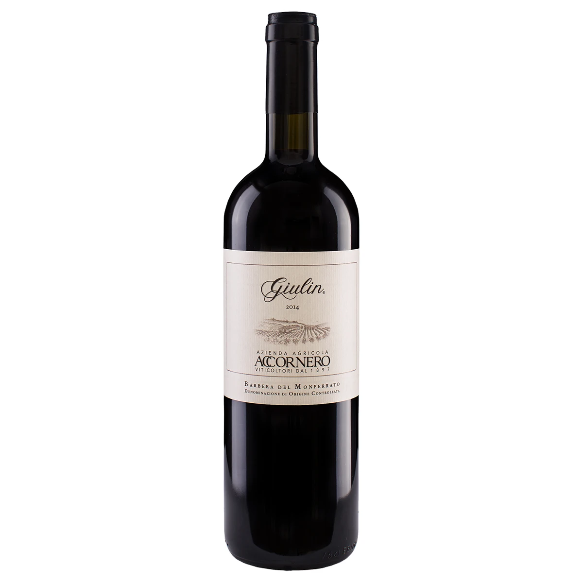 Barbera DOCG Red Wine from Piedmont Made In Italy Top Quality Bottle 0.75 L Azienda Agricola Accornero