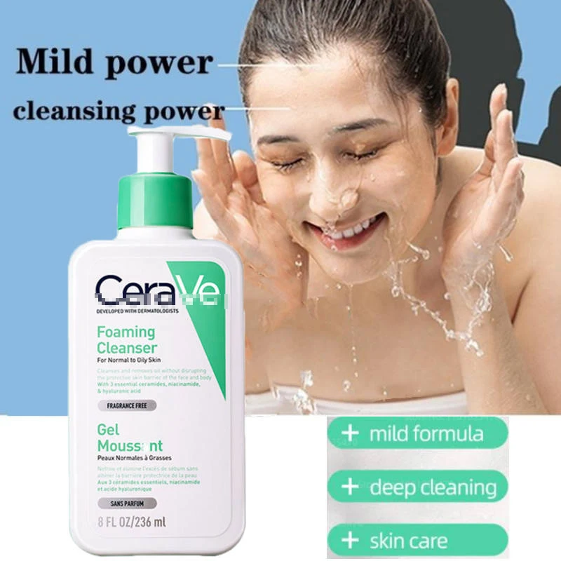473 ML 16 FL OZ Face Cleanser Oil Control Moisturizing Body Lotion Anti-aging Acne Facial Foaming Cleanser
