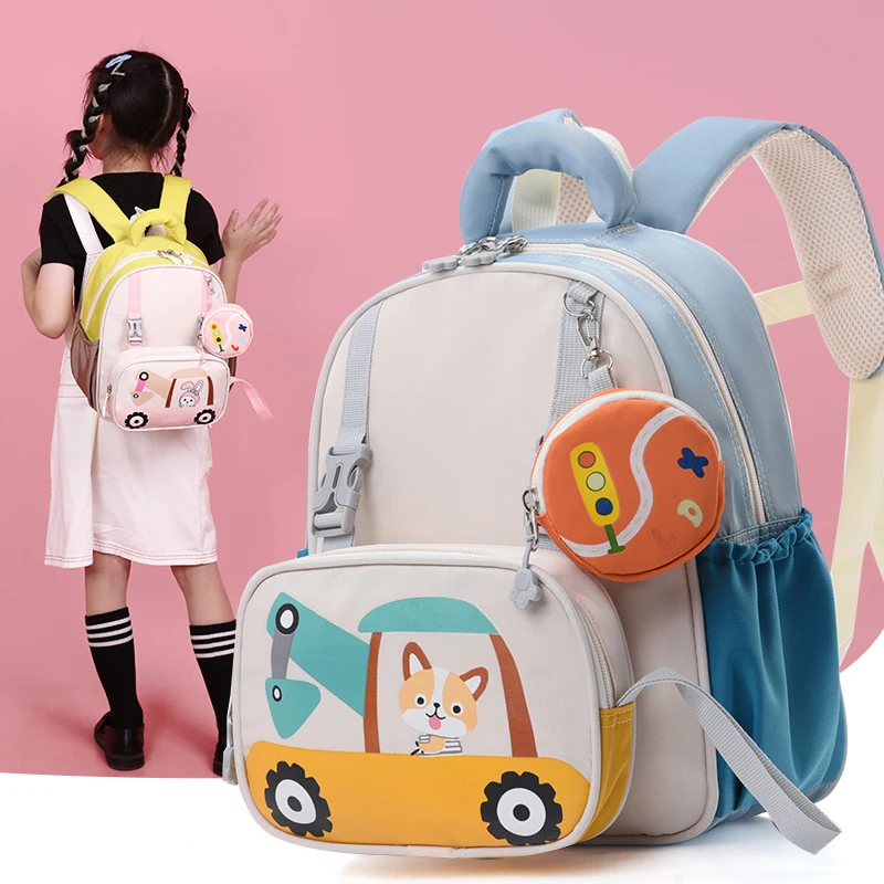 school supplies lovable students school bags for girls kindergarten backpack kids boys beautiful cartoon character schoolbags