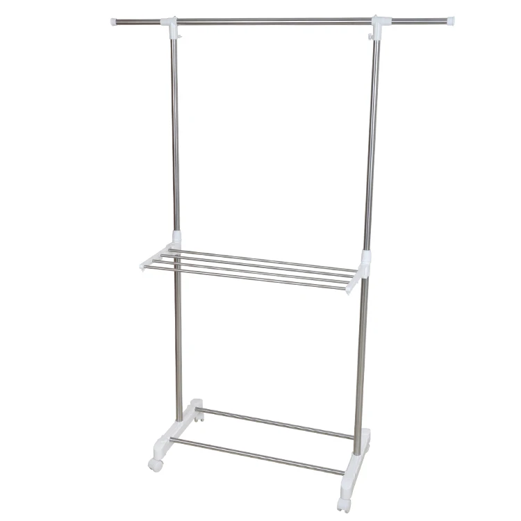 Stainless steel laundry clothes drying rack