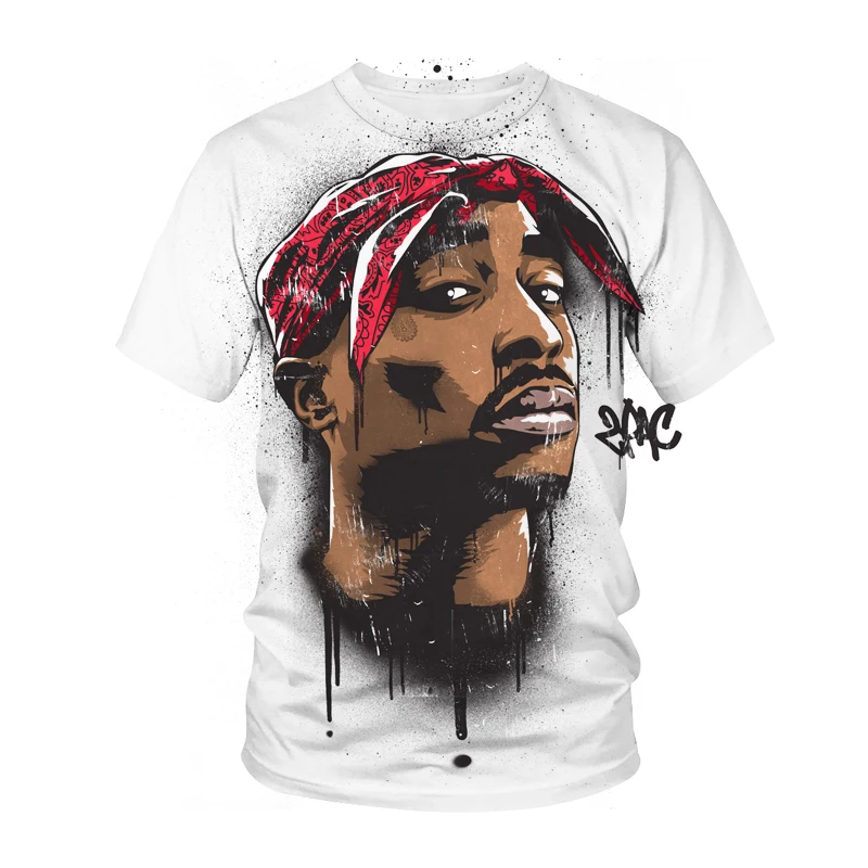 New Arrival T-shirt 2PAC 3D Print Streetwear Rapper Hip Hop T Shirt Men Women Sport Casual Tees Tops Tupac Male Tshirt Clothing