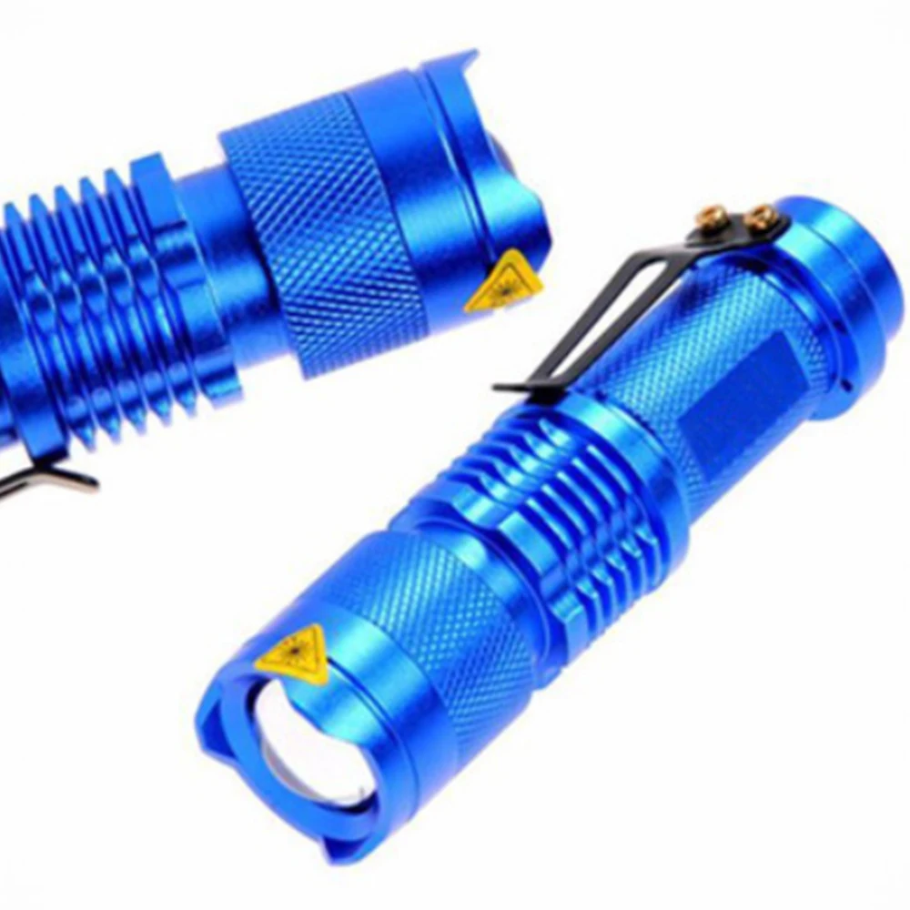 SK68 mini flashlight torch light Outdoor pocket portable lamp zoom Waterproof LED Lantern 14500 AA flashlight
