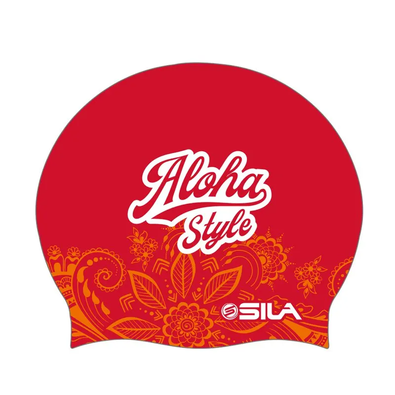 OEM adult flexible custom printing swimming cap suitable seamless hat