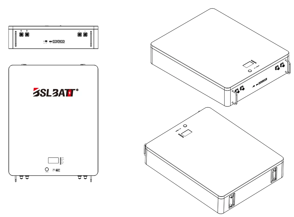 BSLBATT powerwall lifepo4 аккумулятор 48 в 150 Ач 7 2 кВт В литий-ионные батареи