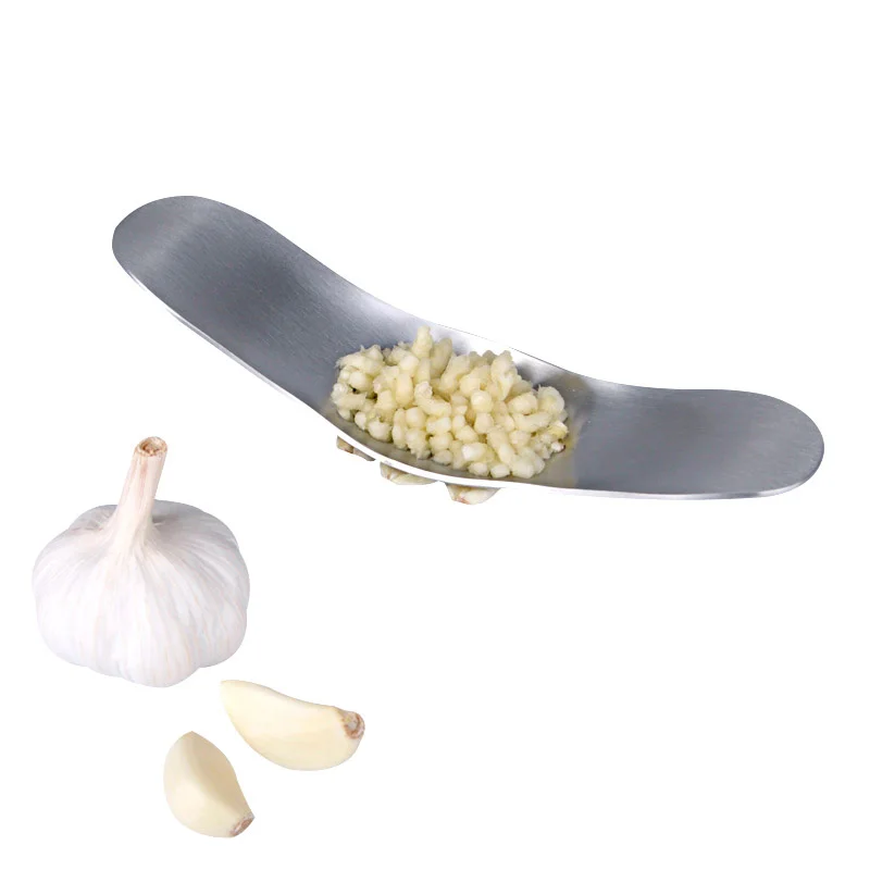 New arrival full stainless steel garlic rolling press for home kitchen