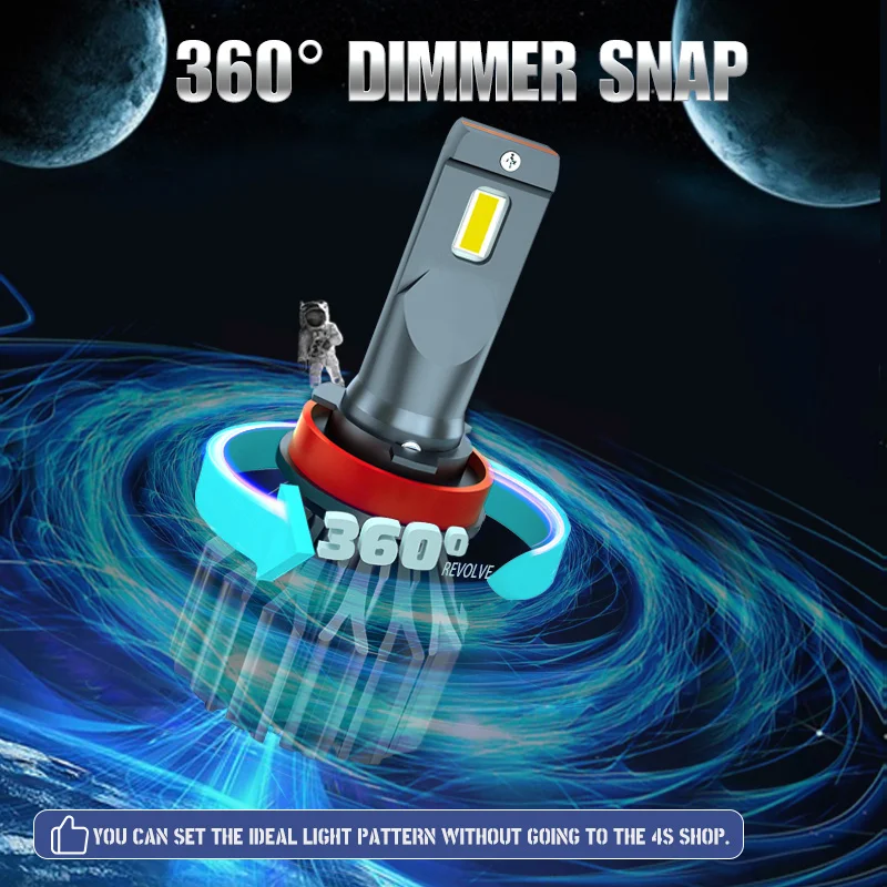 HAIZG Auto Lighting Systems 75w 15000lm H7 Bulbs Headlights Lamp H1 H4 H11 9005 Car Led Headlight bulb Canbus