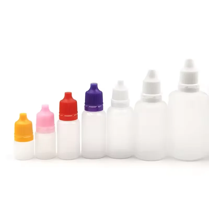 10ml ldpe plastic Squeezable Drop Bottles small liquid eye Dropper bottles with screw lid and plug