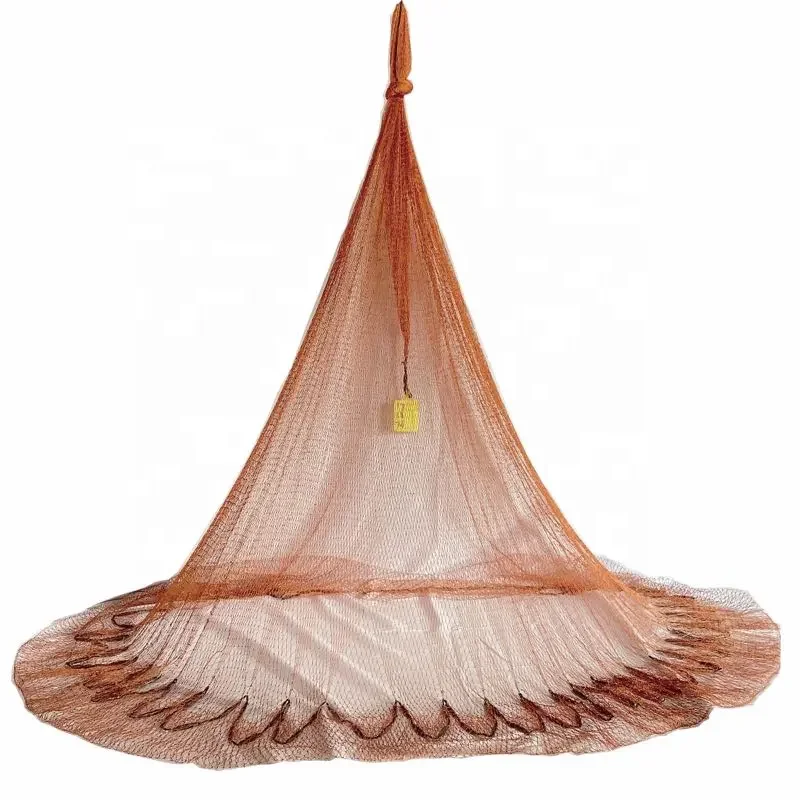 3.6m tire line lead sinker Bottom Pocket Cast Net Handmade Cast Net