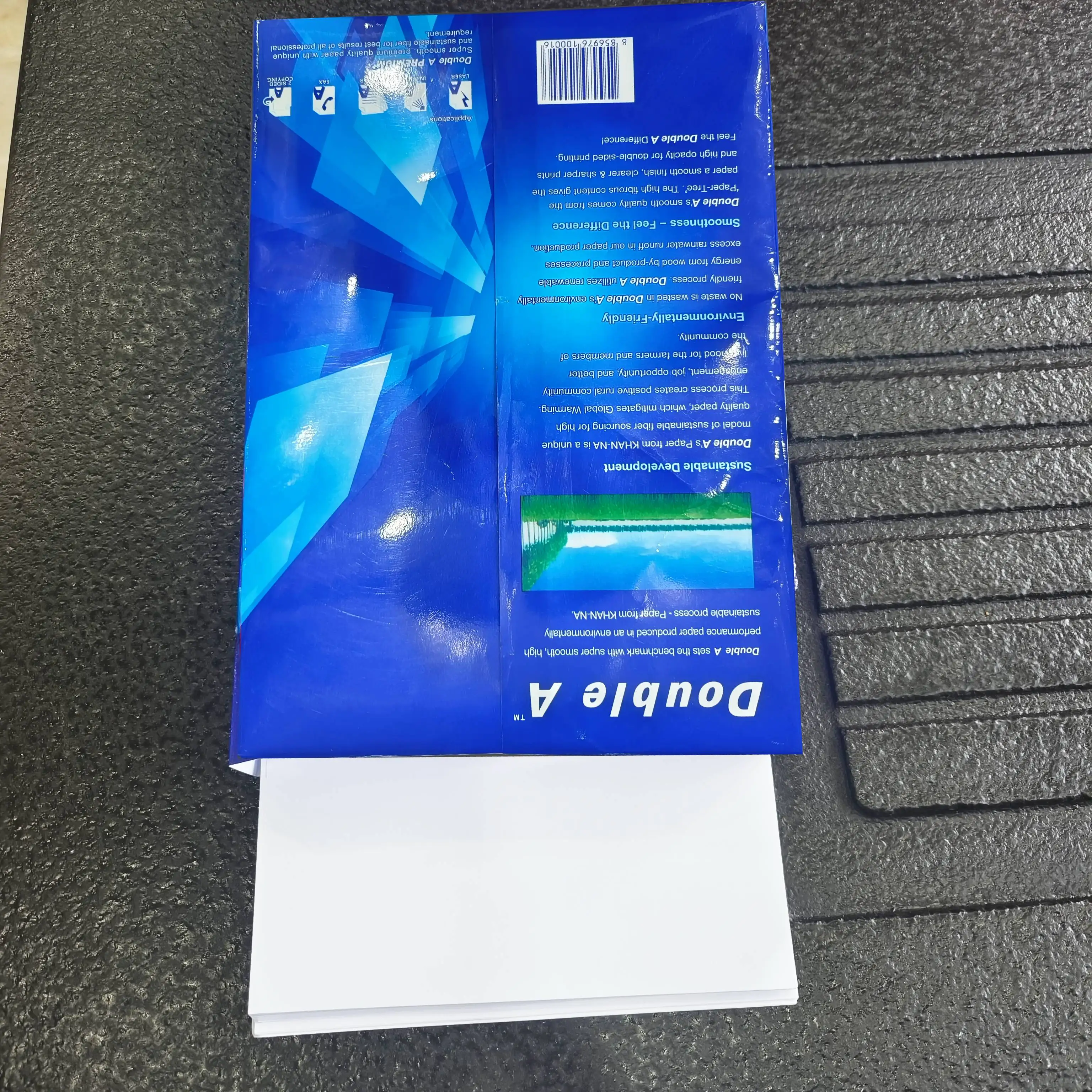 high quality perfect print 100% wood pulp 80gsm A4 format copy paper double a white 500 sheets ream office paper for printer