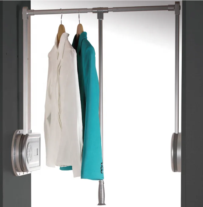 Jayna innovate high quality wardrobe accessories pull down wardrobe lift clothes lifter with soft closing