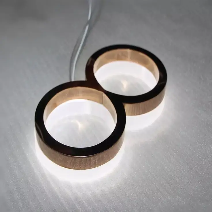 
Custom led alphabet letter stainless steel backlit 3d led letter light for room hotel 