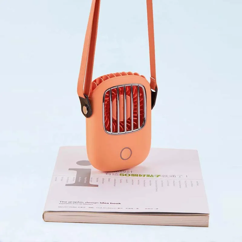 hotsale outdoor mini hanging neck portable fan mini pocket usb rechargeable small mini portable