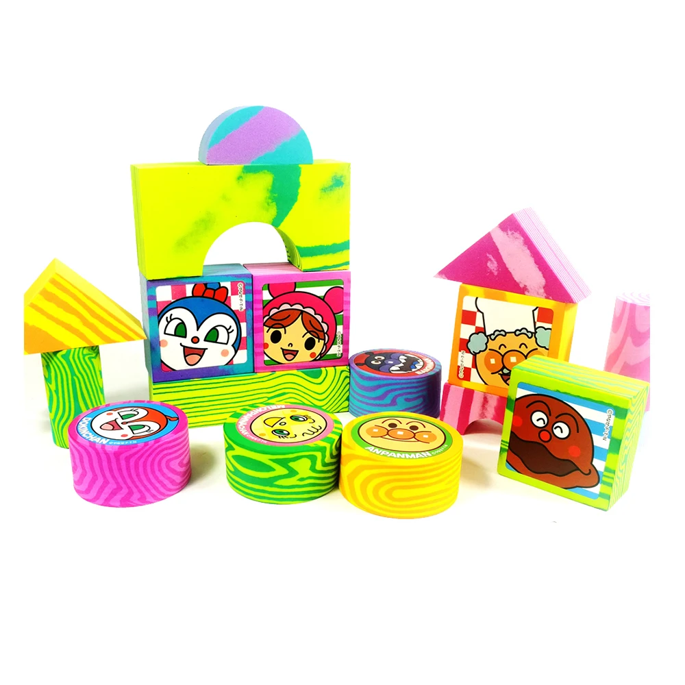 Kids Learning Toy Eva foam Building Blocks Castle Stacking ConstructionToys bath foam building blocks for Kids