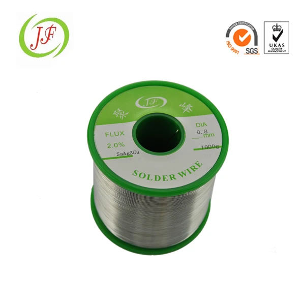 Lead free Welding wire Tin Flux Cored Soldering Wire Sn96.5Ag3.0Cu0.5  0.4/0.5/0.6/0.8/1.0mm  for Semicon