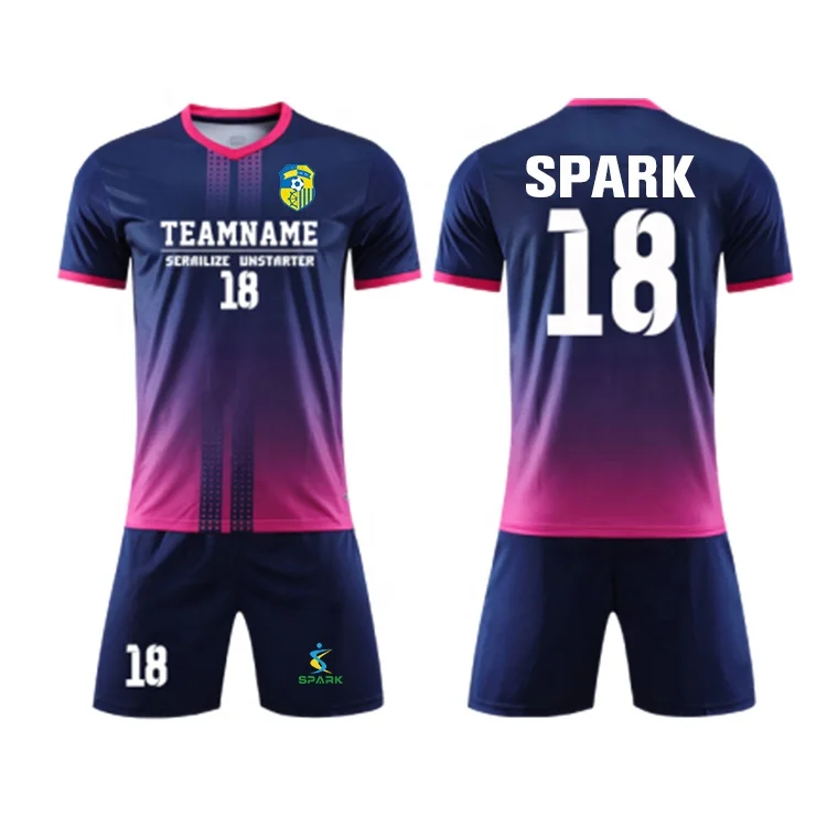 Customized Custom Adult Kids Quick Dry Soccer Jersey Set Football Kit Men Child Soccer Training Uniforms Set