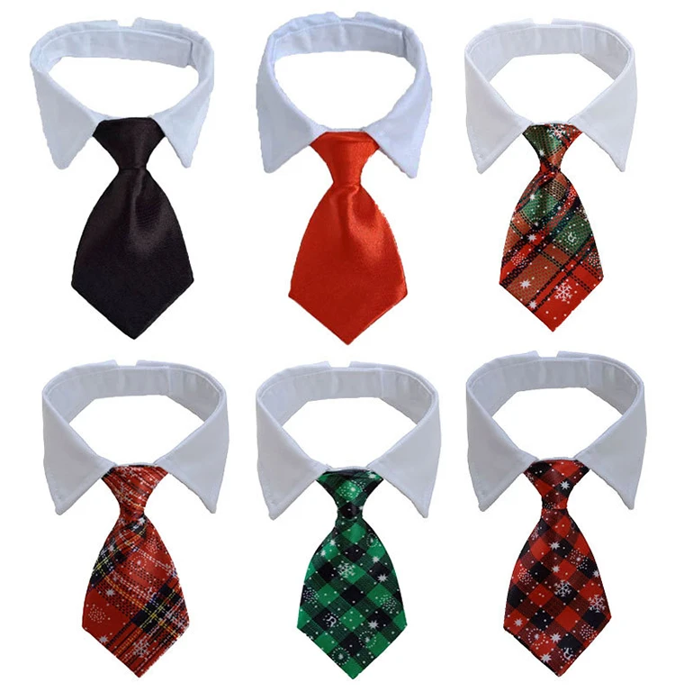 Регулируемый смокинг для домашних животных хлопковый ошейник галстук-бабочка собак кошек галстук среднего и большого размера