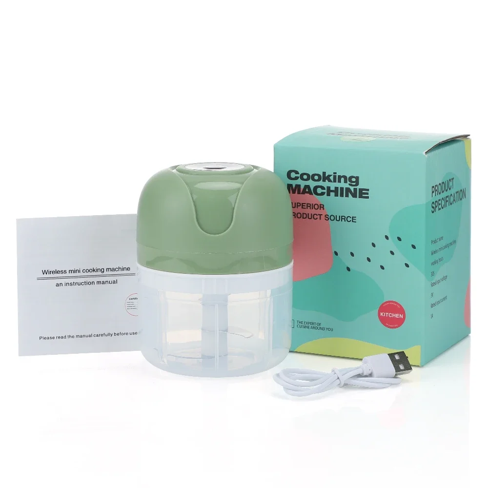 Mini USB Electric Garlic Chopper Meat Grinder Garlic Crusher Vegetable Chopper Durable Ginger Crusher Kitchen Gadgets