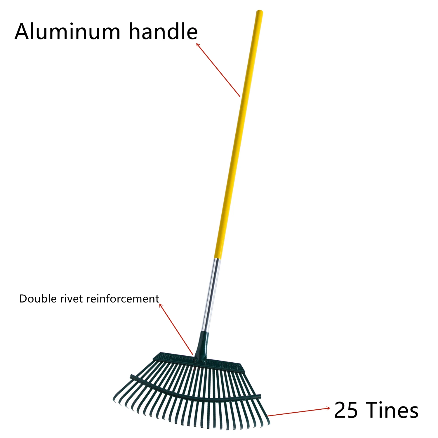 Agricultural Tools Head Rake  Long aluminum handle flat wire rake
