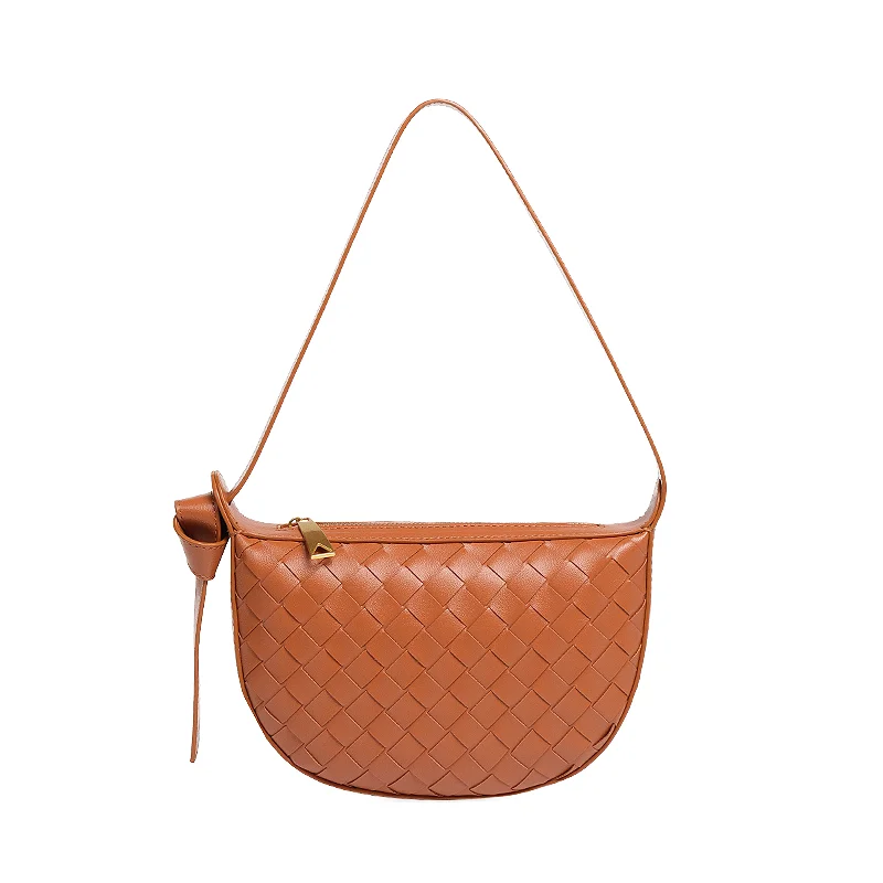 Прямая Продажа с фабрики женская модная новая простая сумка на плечо застежкой-молнией универсальная для подмышек Женская тканая