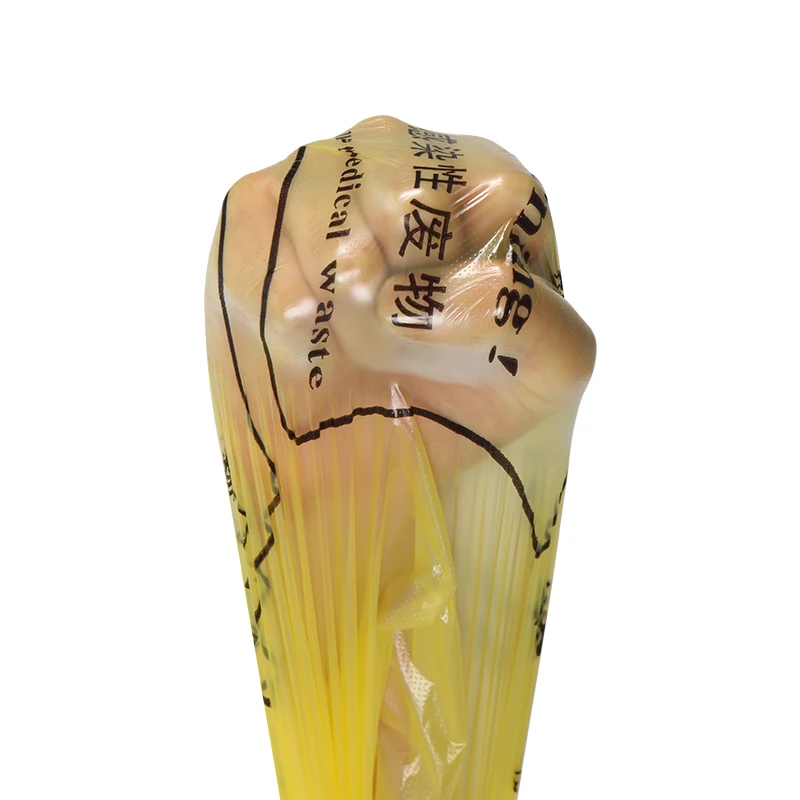Customized Yellow Autoclave Plastic Biohazard Medical Waste Bag with Valve Security Feature for Hospital Clinics