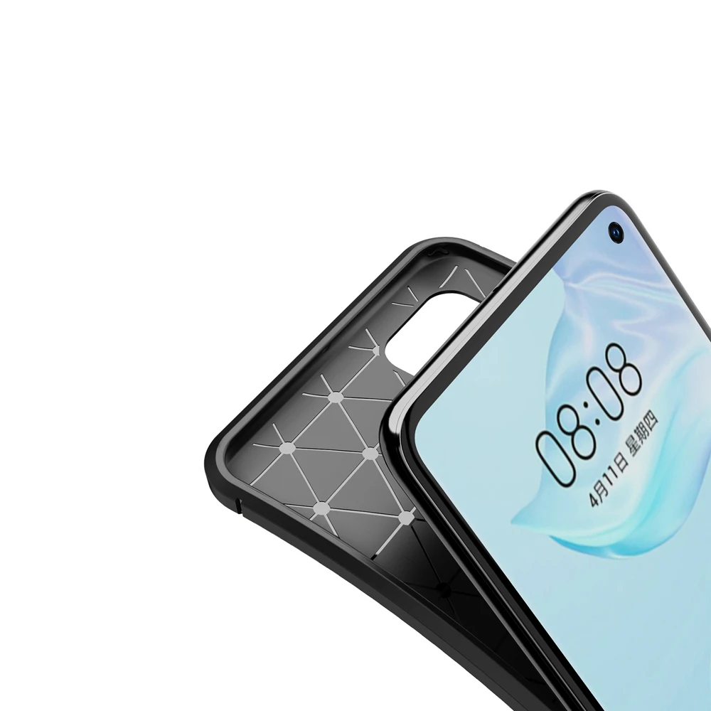 Чехол для телефона с автофокусом Huawei P40 задняя крышка из углеродного волокна