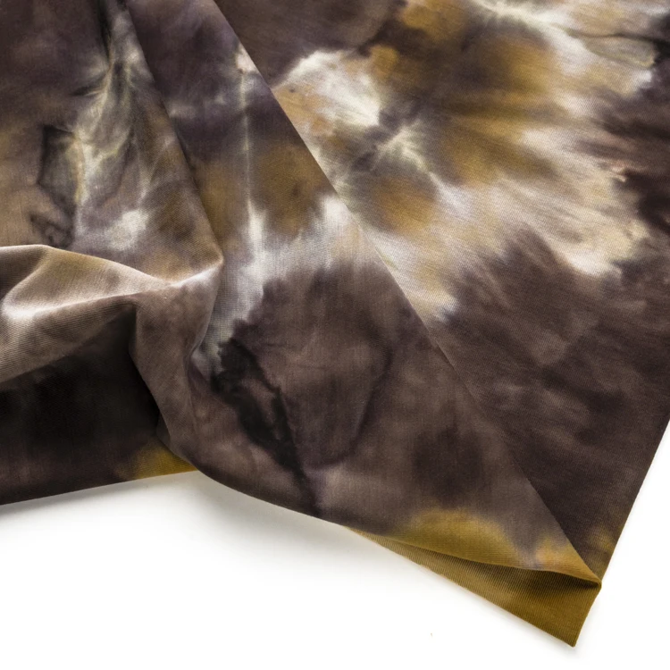 OEKO-TEX STANDARD 100 Custom Printed Tie-dye Bamboo Spandex Fabric Print For Eco-friendly Baby Clothes