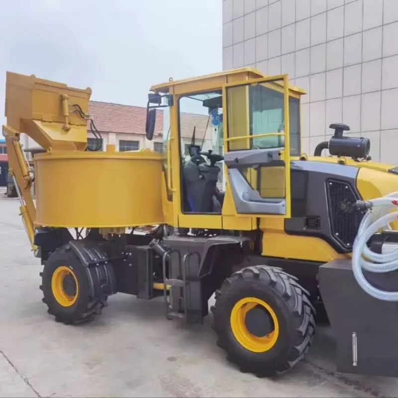 2 cbm flat mouse capacity  concrete mixer truck