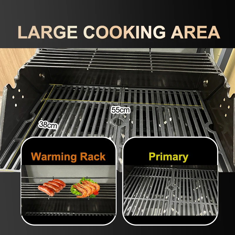 Barbecue Built in Gas Chicken Rotisserie Machine Garden Commercial Bbq Grill