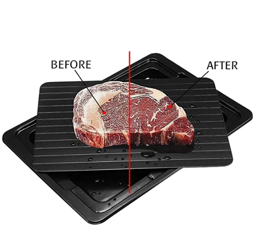 
Amazon Hot Sale Kitchen Tools Meat Fast Tary Defrosting Set With Drip Tray 