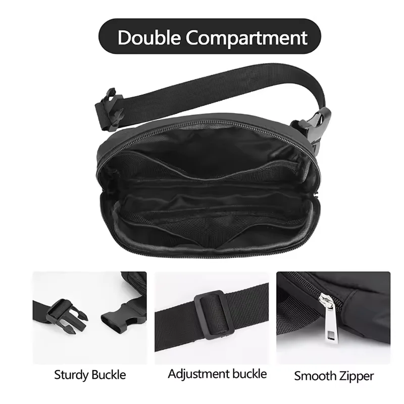 Belt Bag Women Waist Belt Bag Custom Nylon Fanny Pack Mini Running Crossbody Waterproof Waist Bag