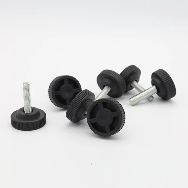 Wholesale cabinet leveling threaded metal adjustable plastic feet