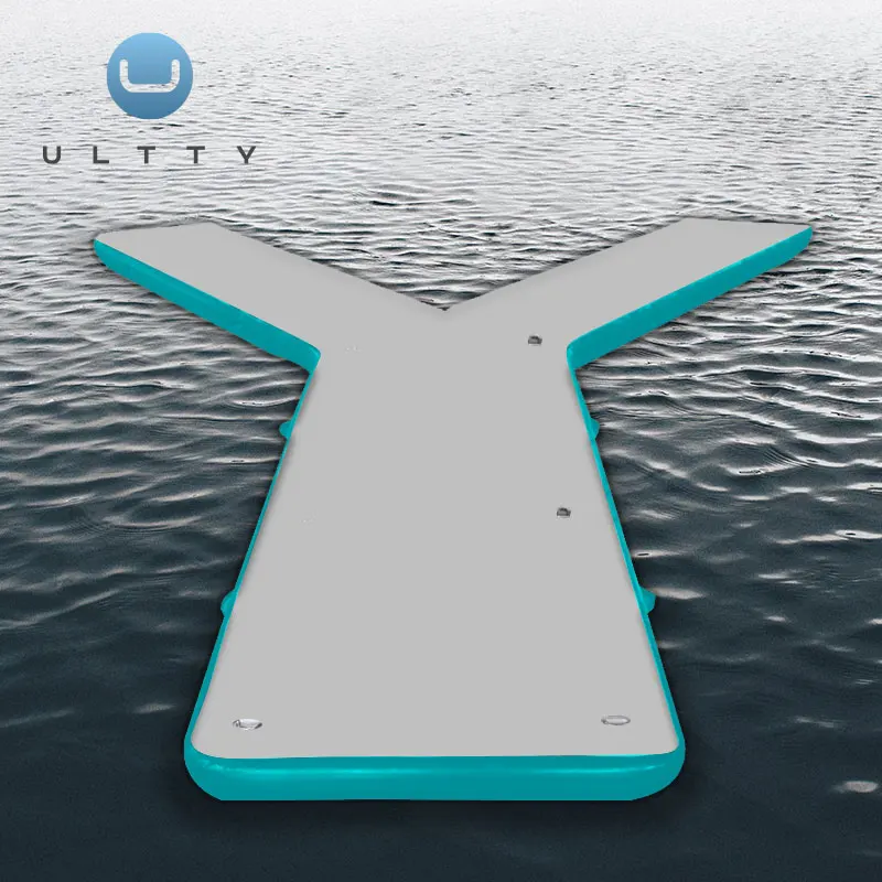 ULTTY Factory Wholesale y-shape Boat Water Inflatable Floats Motorboat Dock Platform