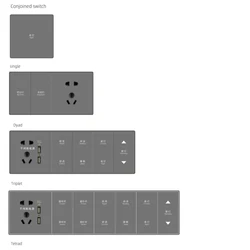 China Supplier eWeLink tuya app Voice Control 1/2/3 Gang Smart Switch Module Home Wifi Smart wall Switch
