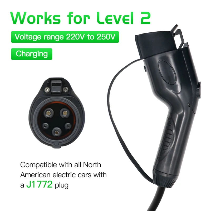 3.7 KW 7KW 5M Charging Cable Mode 3 16A 32A Home Ev Charger Gun Type 1 Type 2 To Type 2
